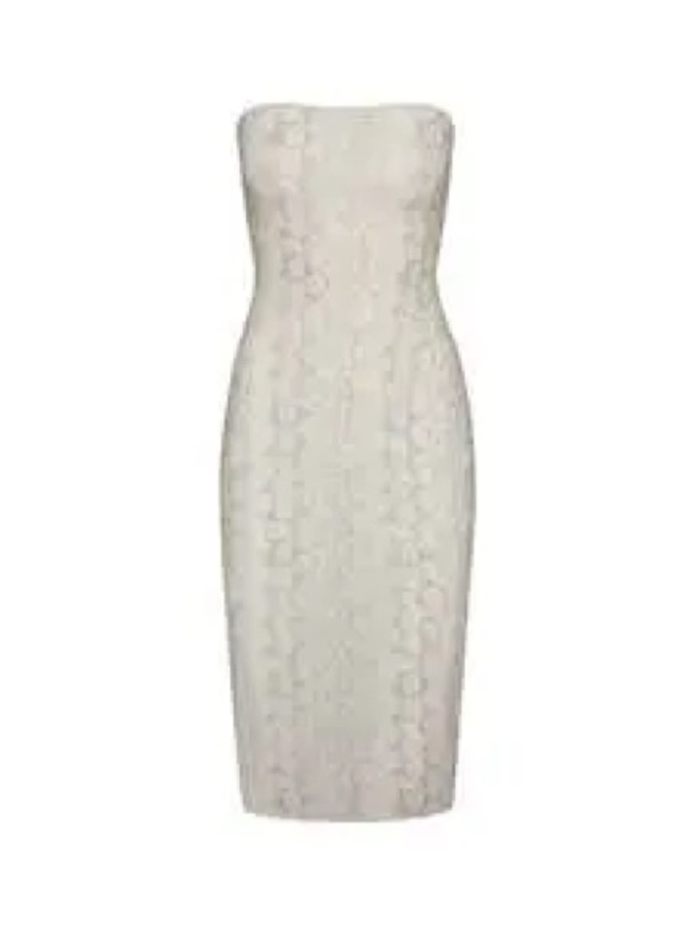 SKIMS MILKY SHEER MIDI TUBE DRESS STONE PASTEL SNAKE PRINT L - Picture 4 of 6